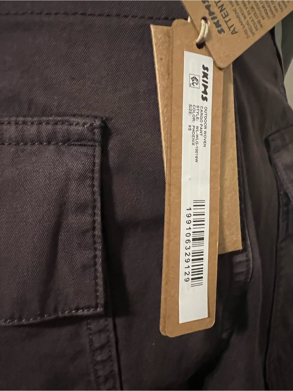 SKIMS Outdoor Woven Wide Leg Cargo Pants Phoenix XS NWT - Picture 8 of 8
